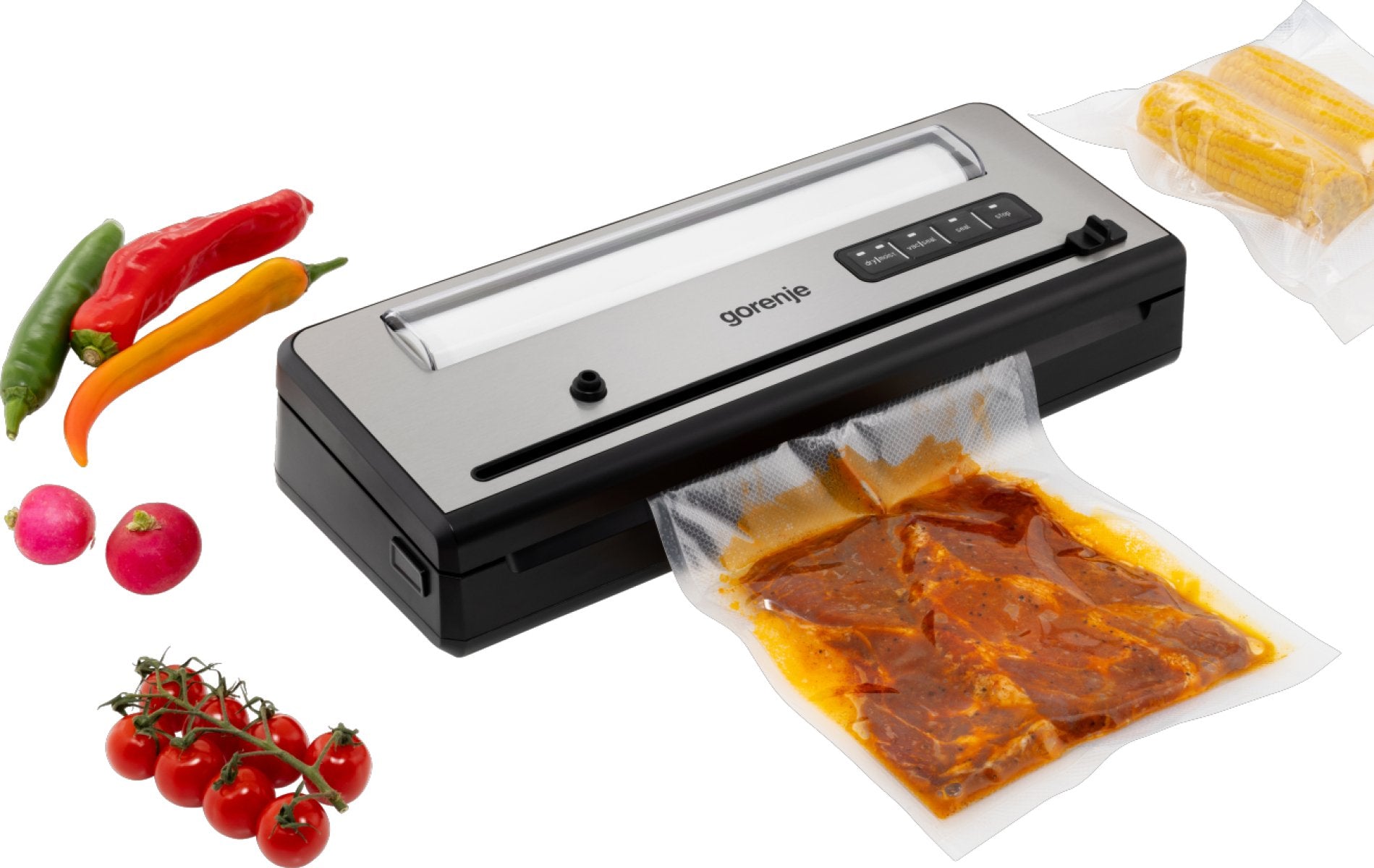 EAN 3838782820359 - Gorenje VS110BE sellador al vacío 750 mbar Acero inoxidable imagen 6