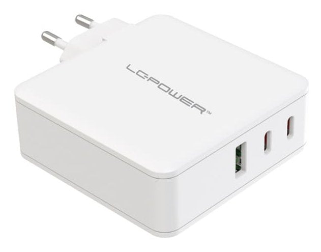 Lc-Power Usb Ladegerät 100w Lc-Gan-100 2xusb-C 1xusb-A