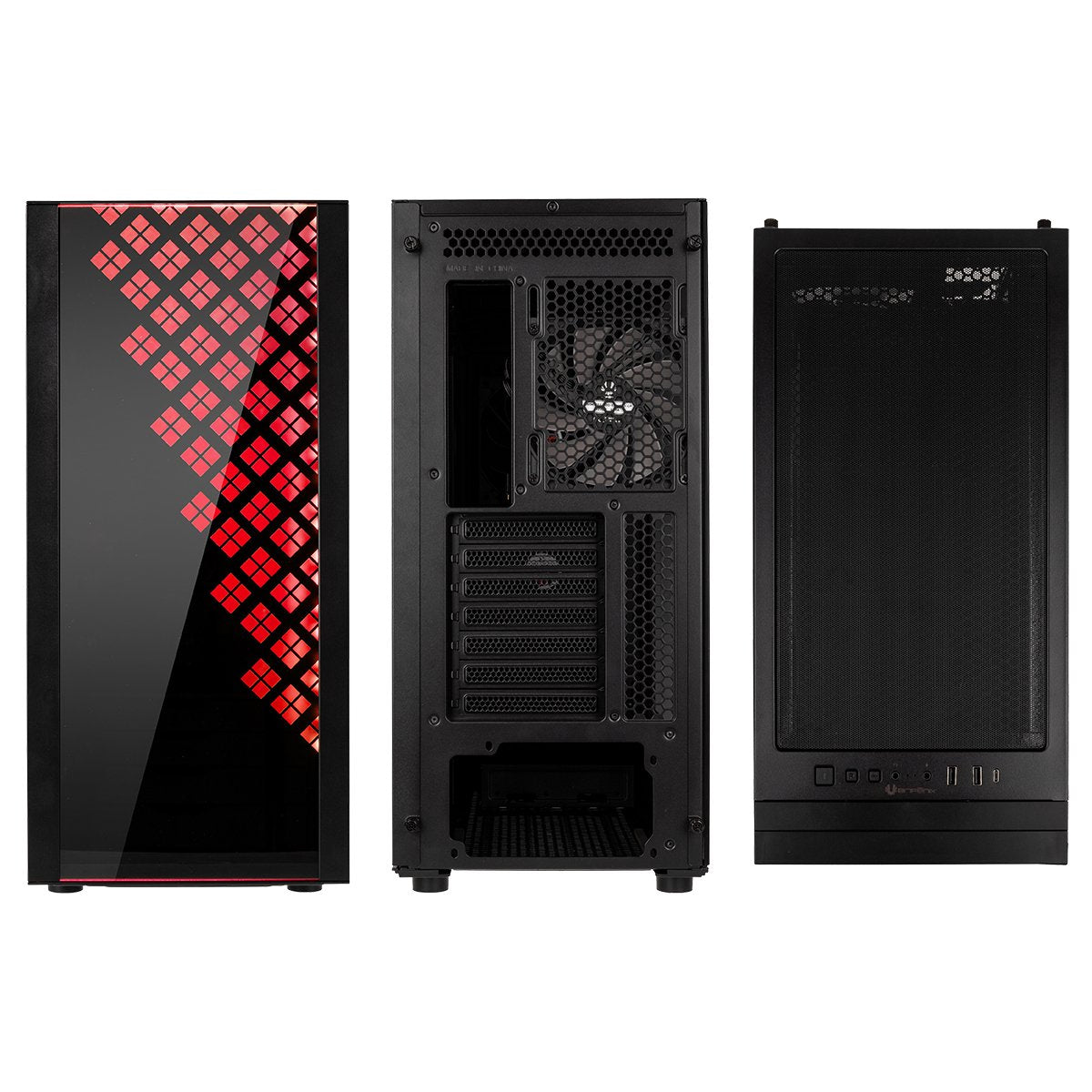 Caja Pc Bitfenix E-Atx Dawn Rgb Tempered Glass Black