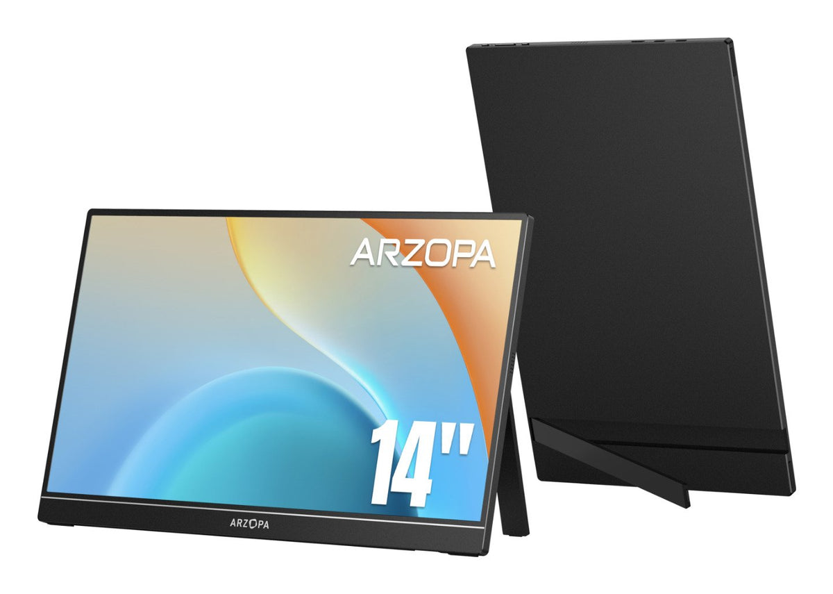 EAN 6975114120156 - Arzopa A1S pantalla para PC 35,6 cm (14") 1920 x 1080 Pixeles Full HD LCD Negro imagen 1