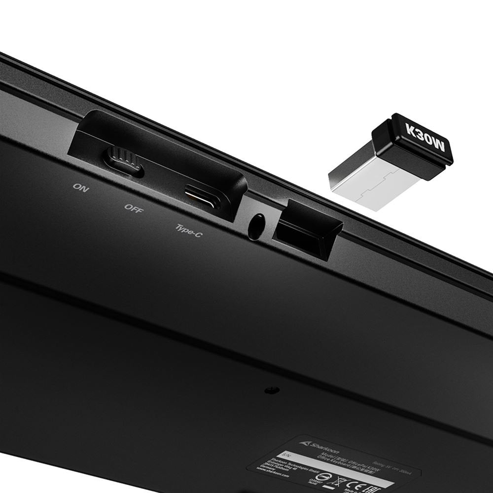 EAN 4044951042333 - Sharkoon OfficePal K30W bk teclado Hogar / Oficina USB QWERTZ Alemán Negro imagen 7