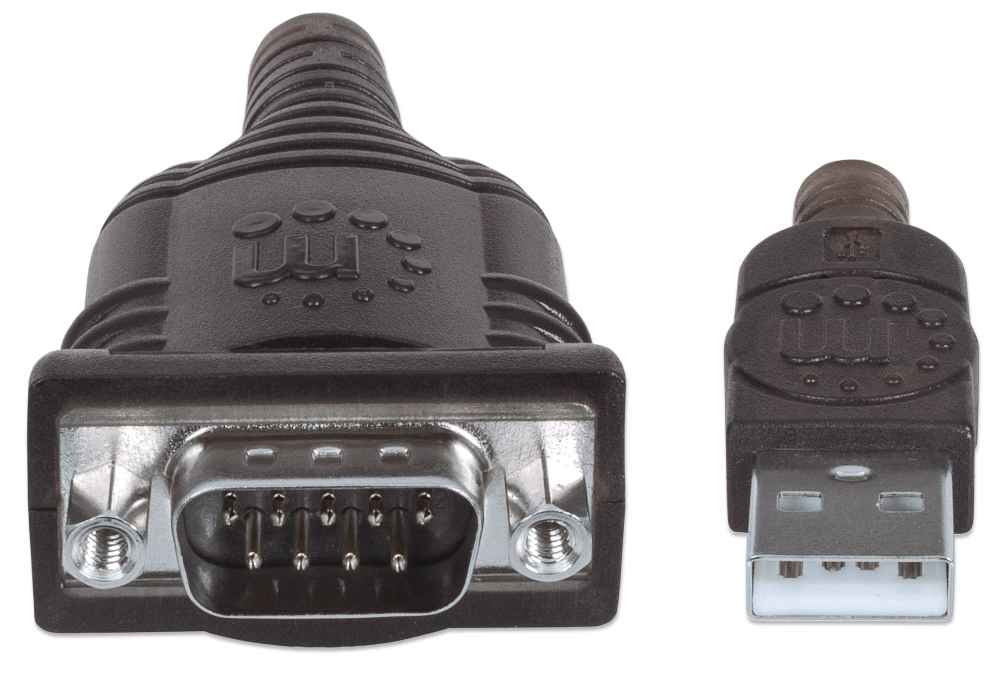 EAN 0766623151849 - Manhattan 151849 cable de serie Negro 1,8 m Serial/COM/RS232/DB9 imagen 3