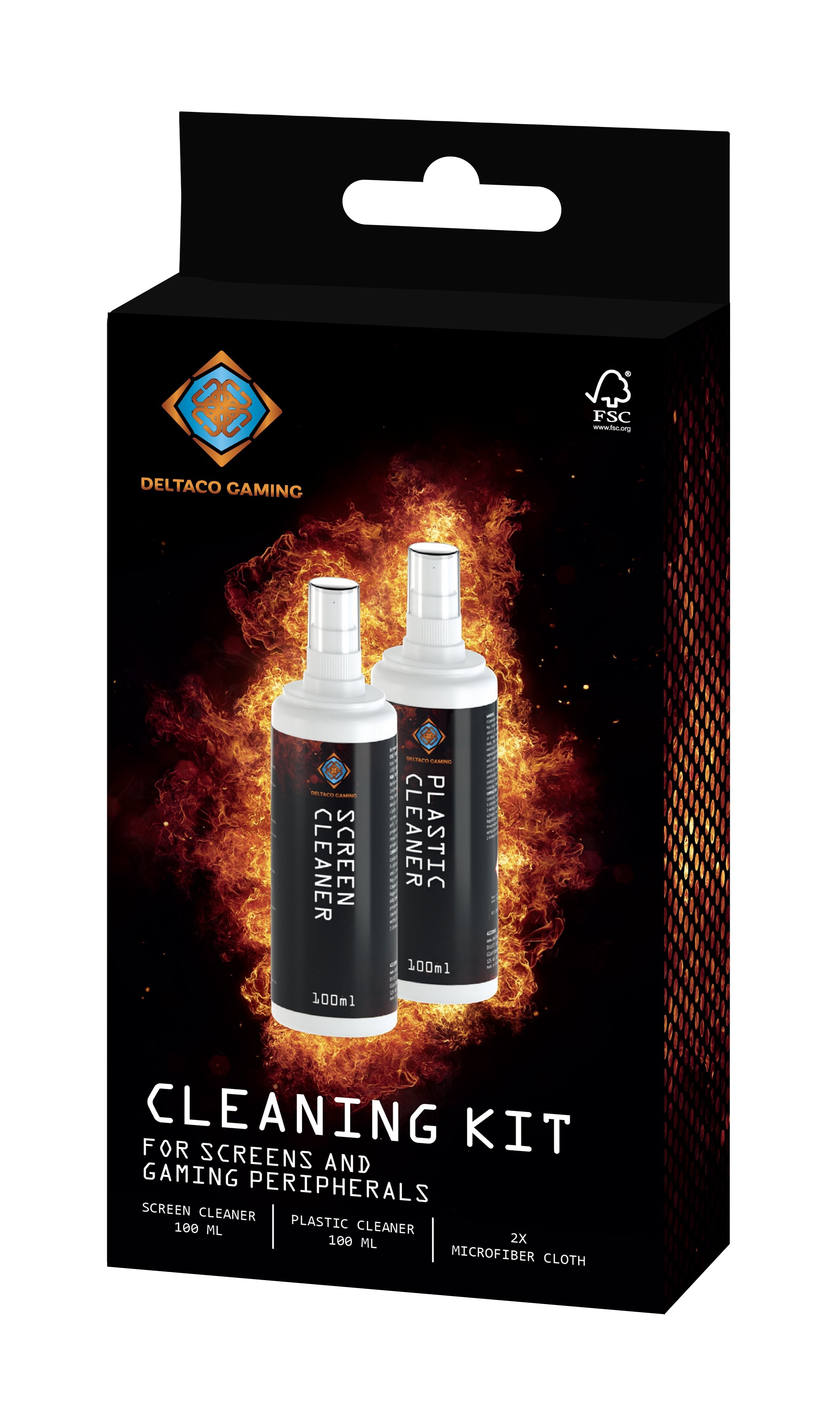 EAN 7333048059505 - Deltaco Gaming GAM-154 kit de limpieza para computadora Consola de juegos Paño seco y espray para limpiez imagen 8