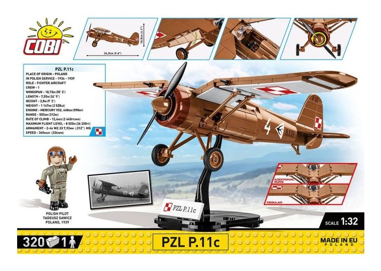 Cobi Pzl P.11c, Juguete De Construcción Cobi-5742