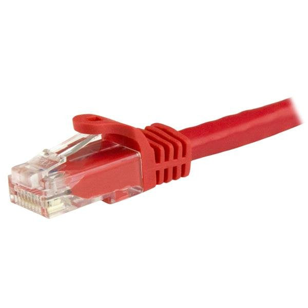 Startech.Com Cable De 1,5m Cat6 Ethernet De Red Rojo - Rj45 Sin Enganches - 24awg, 1,5 M, Cat6, U/Utp (Utp), Rj-45, Rj-45, Rojo