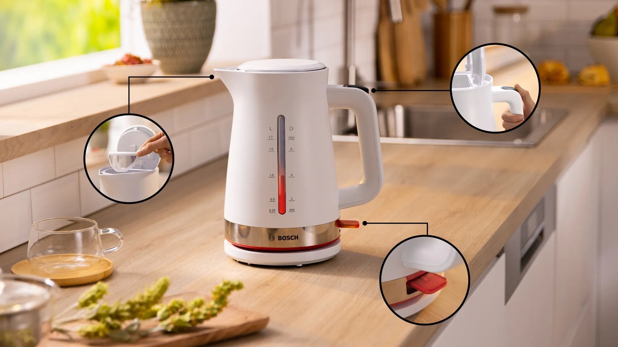 Hervidor Bosch Twk 4m221 Mymoment Weiss