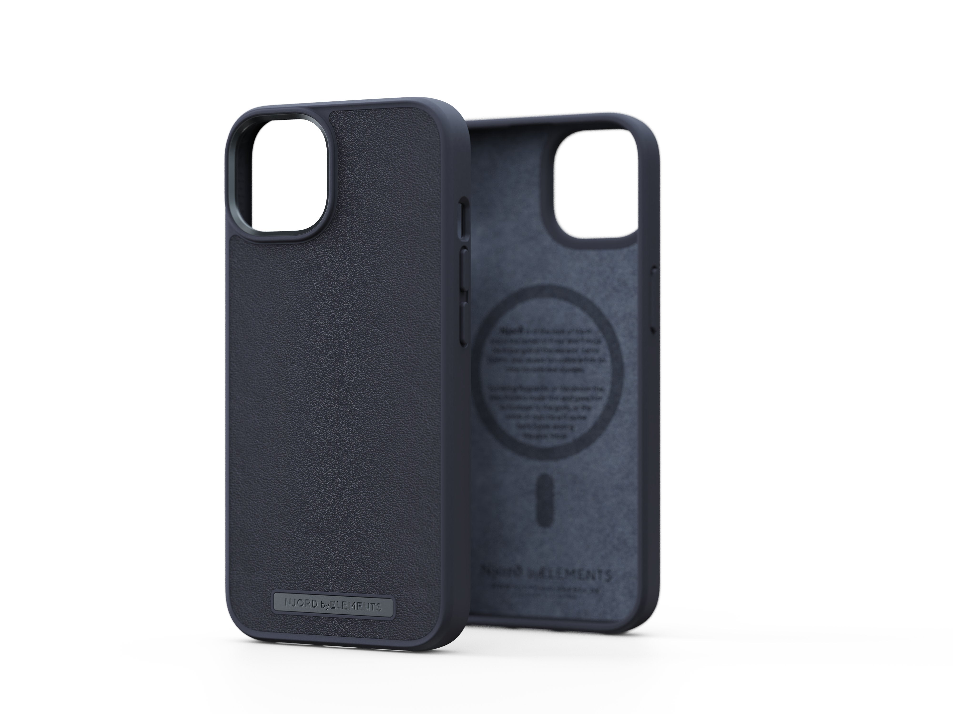 Funda Magsafe Iphone 12/13/14 Piel Negro Njord