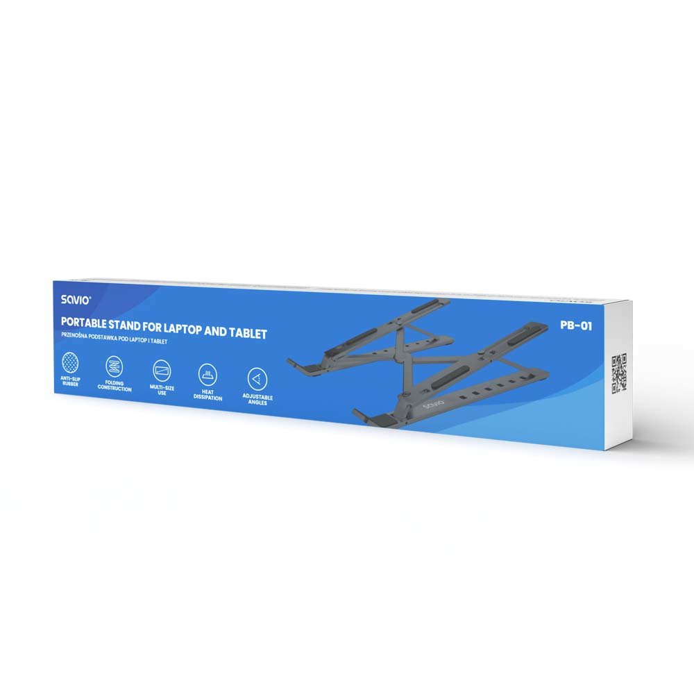 EAN 5901986047582 - Savio SAVPB-01 soporte para ordenador portátil Plata imagen 4