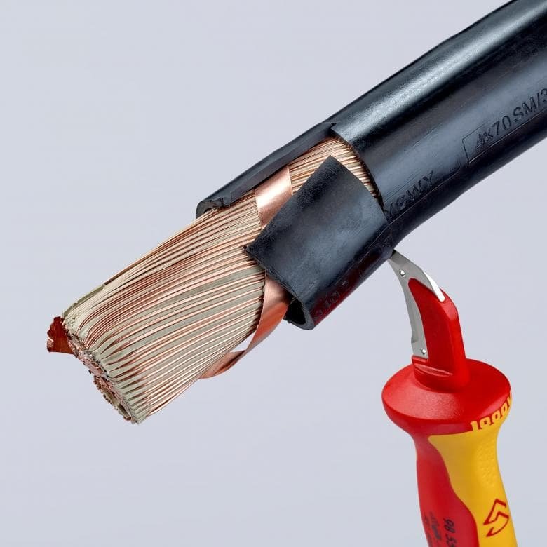 EAN 4003773030294 - Knipex 98 55 SB cúter Rojo, Amarillo Cuchillo de hoja fija imagen 6