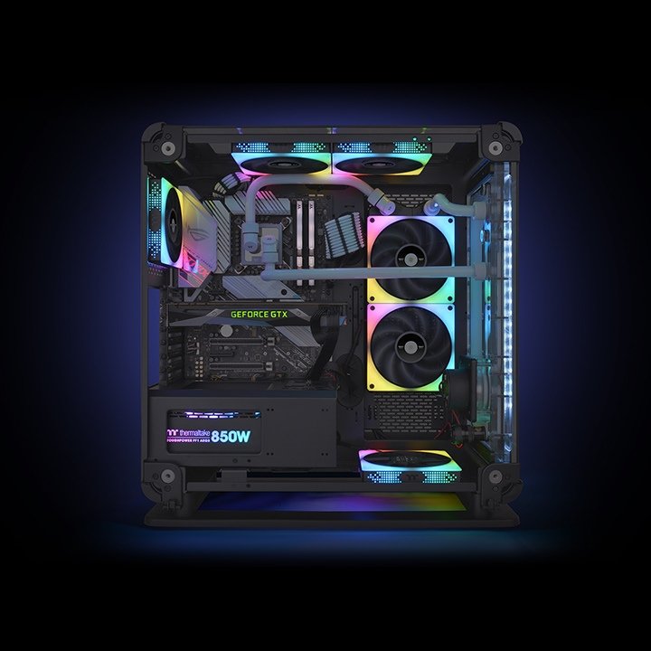 EAN 4713227531061 - Thermaltake TOUGHFAN 14 RGB Carcasa del ordenador Ventilador 14 cm Blanco 3 pieza(s) imagen 5