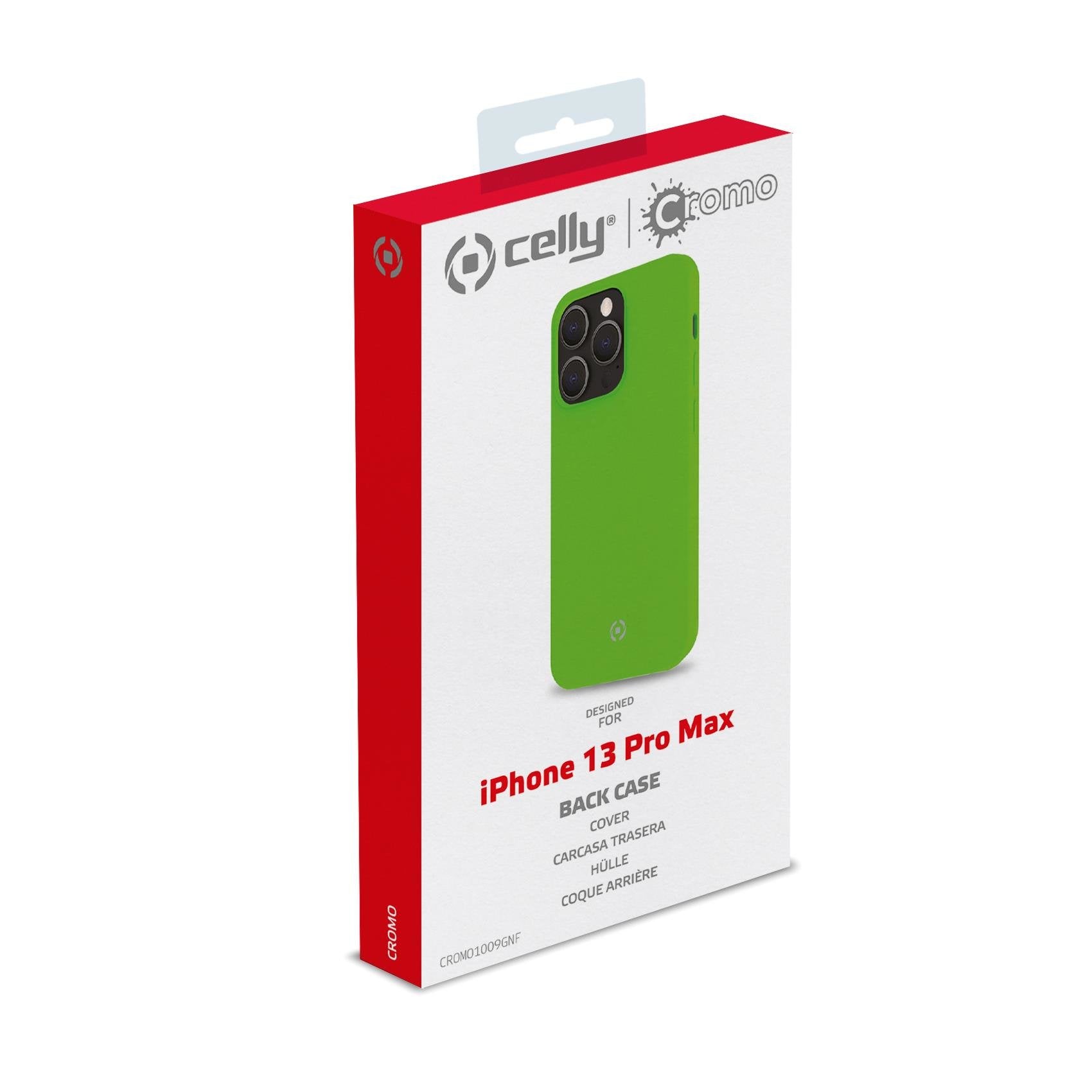 Case Celly Iphone 13 Pro Max Cover Cromo Green Cromo1009gnf