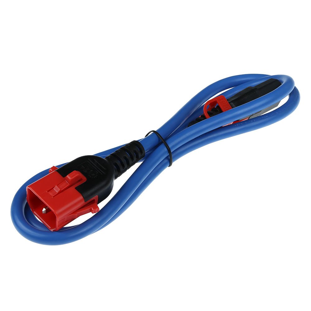Powercord C13 Iec Lock+ - C14 Iec Lock Dual Locking Azul 1.5 M, Pc3620