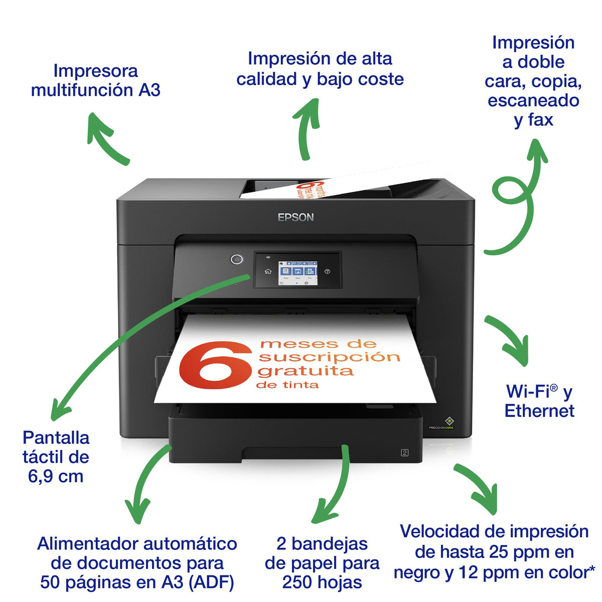EAN 8715946668420 - Epson WorkForce WF-7830DTWF imagen 5