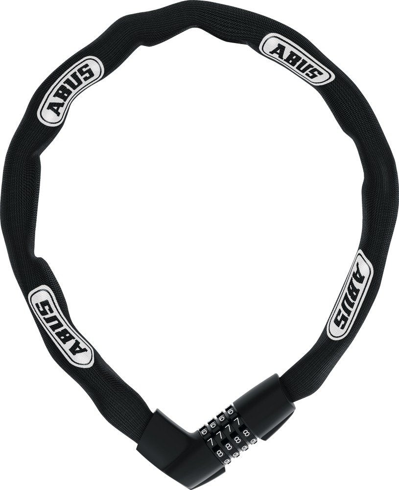 EAN 4003318486289 - ABUS 48628 candado para bicicleta Negro, Blanco 1100 mm Candado con cadena imagen 1