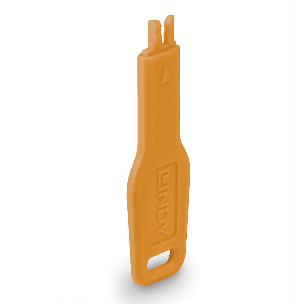 EAN 4002888478960 - Lindy 47896 bloqueador de puerto Llave de bloqueador de puerto RJ-45 Naranja Acrilonitrilo butadieno esti imagen 1