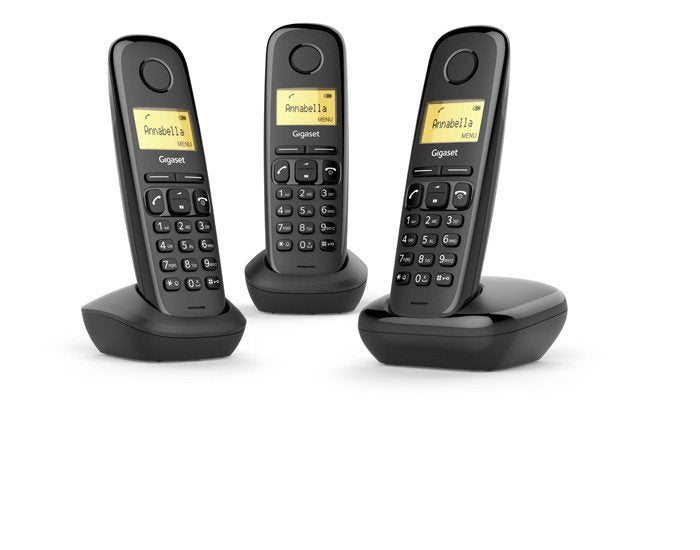 EAN 4250366851853 - Gigaset A170 Trio Teléfono DECT/analógico Identificador de llamadas Negro imagen 1