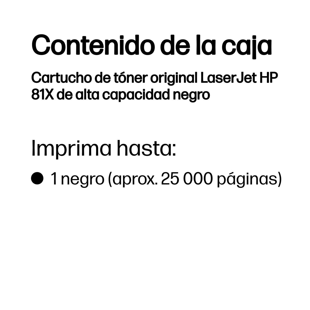 EAN 0887758147900 - HP 81X High Yield Black Original LaserJet Toner Cartridge cartucho de tóner 1 pieza(s) imagen 2