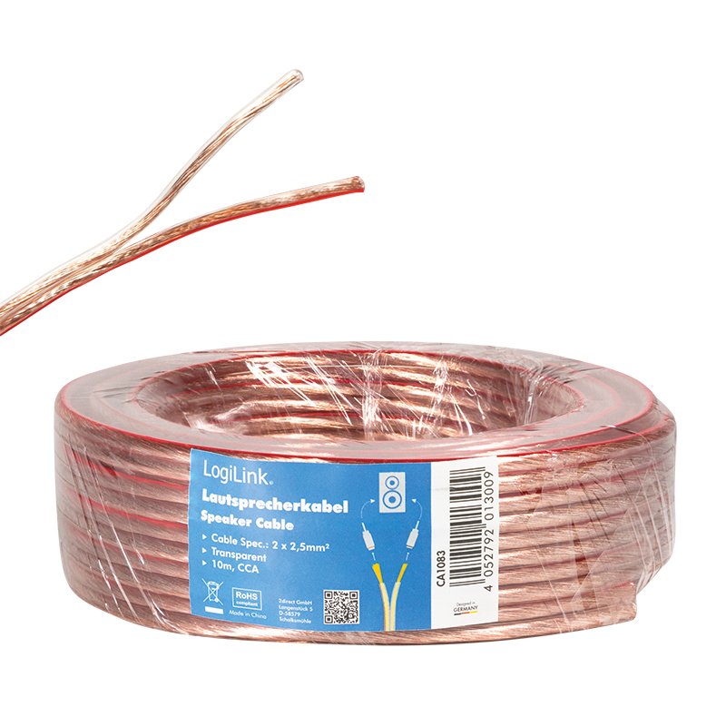 Logilink Ca1083 Cable De Audio 10 M Transparente