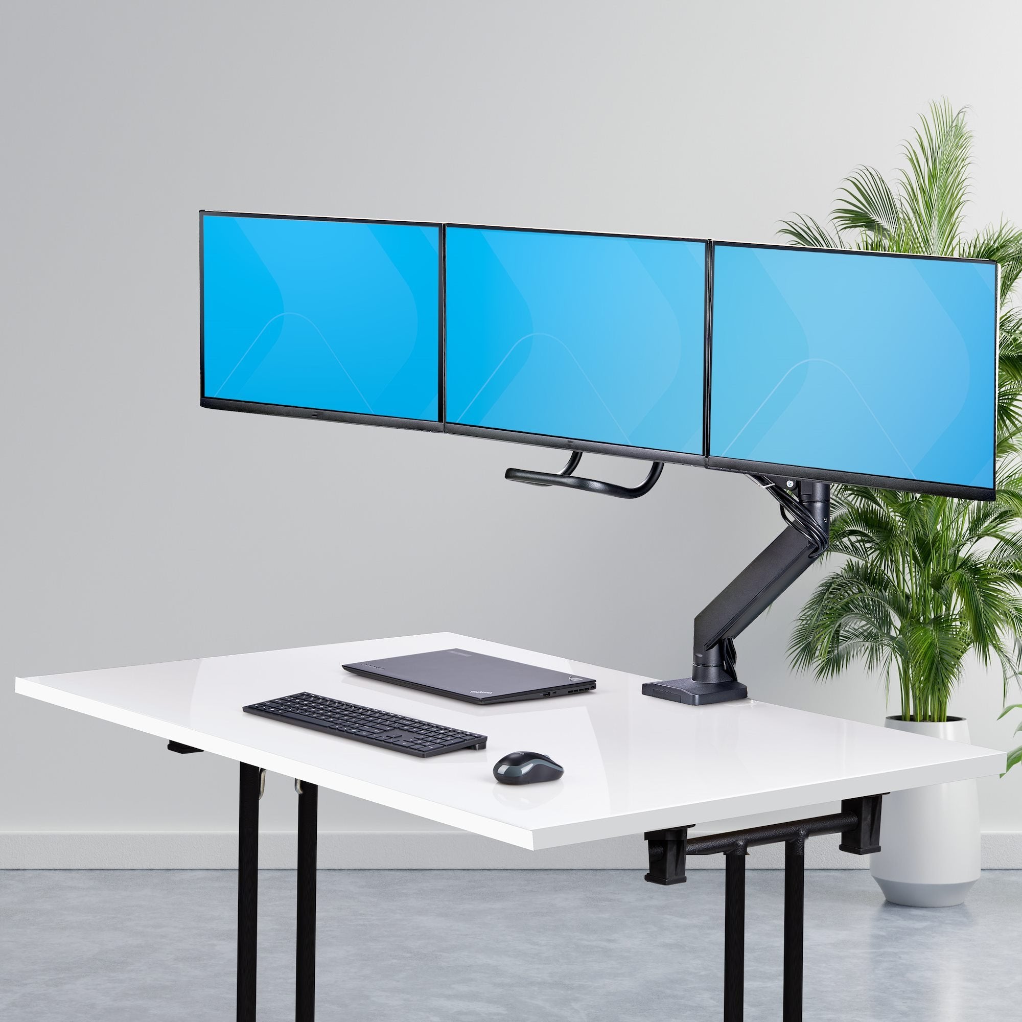 EAN 0065030902052 - StarTech.com 3M1A3SG-MONITOR-ARM soporte para monitor 68,6 cm (27") Escritorio Negro, Plata imagen 10