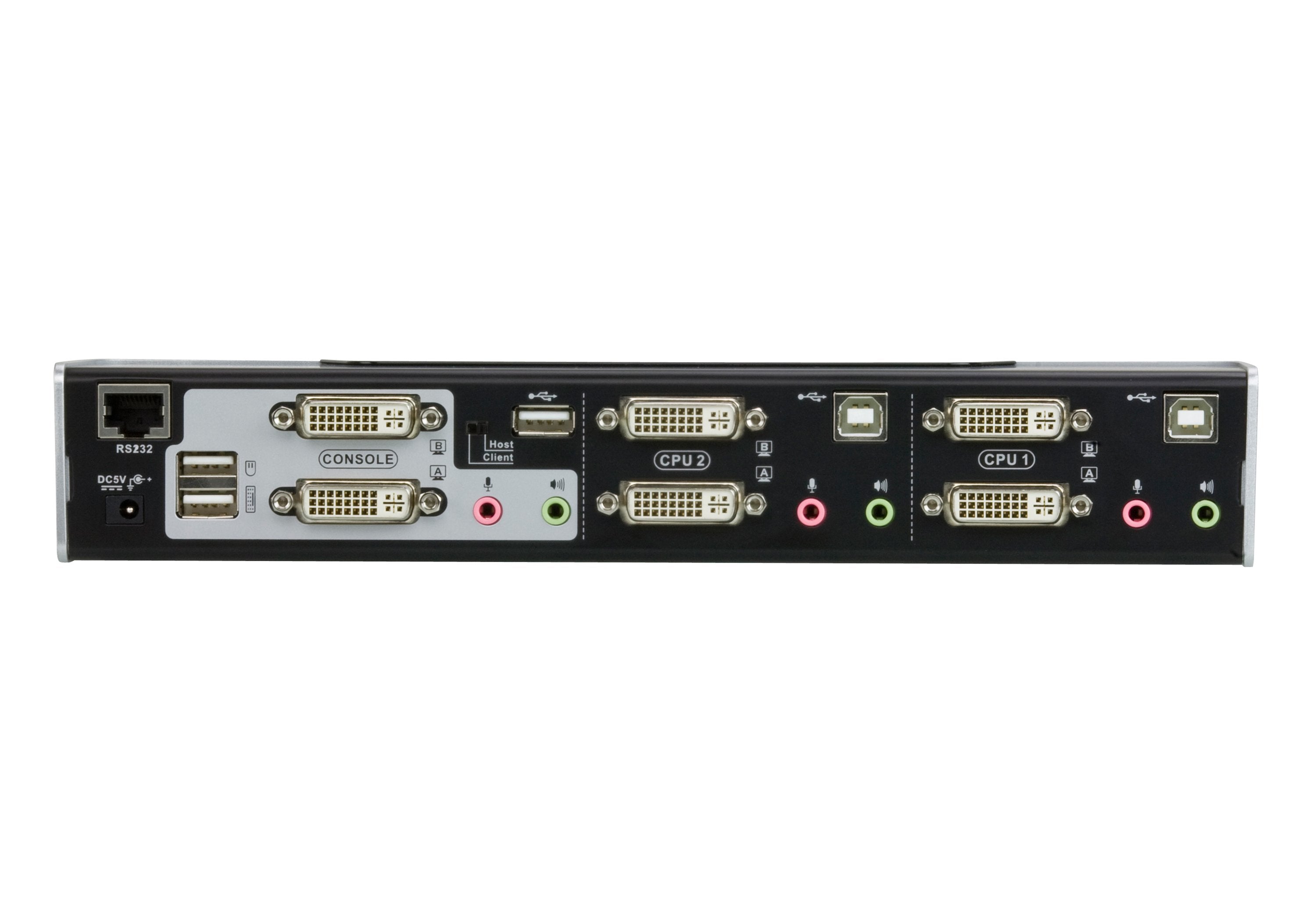 Switch Kvmp, Aten, 2 Puertos, Cs1642a, Dual-Dvi, Usb 2.0, Audio