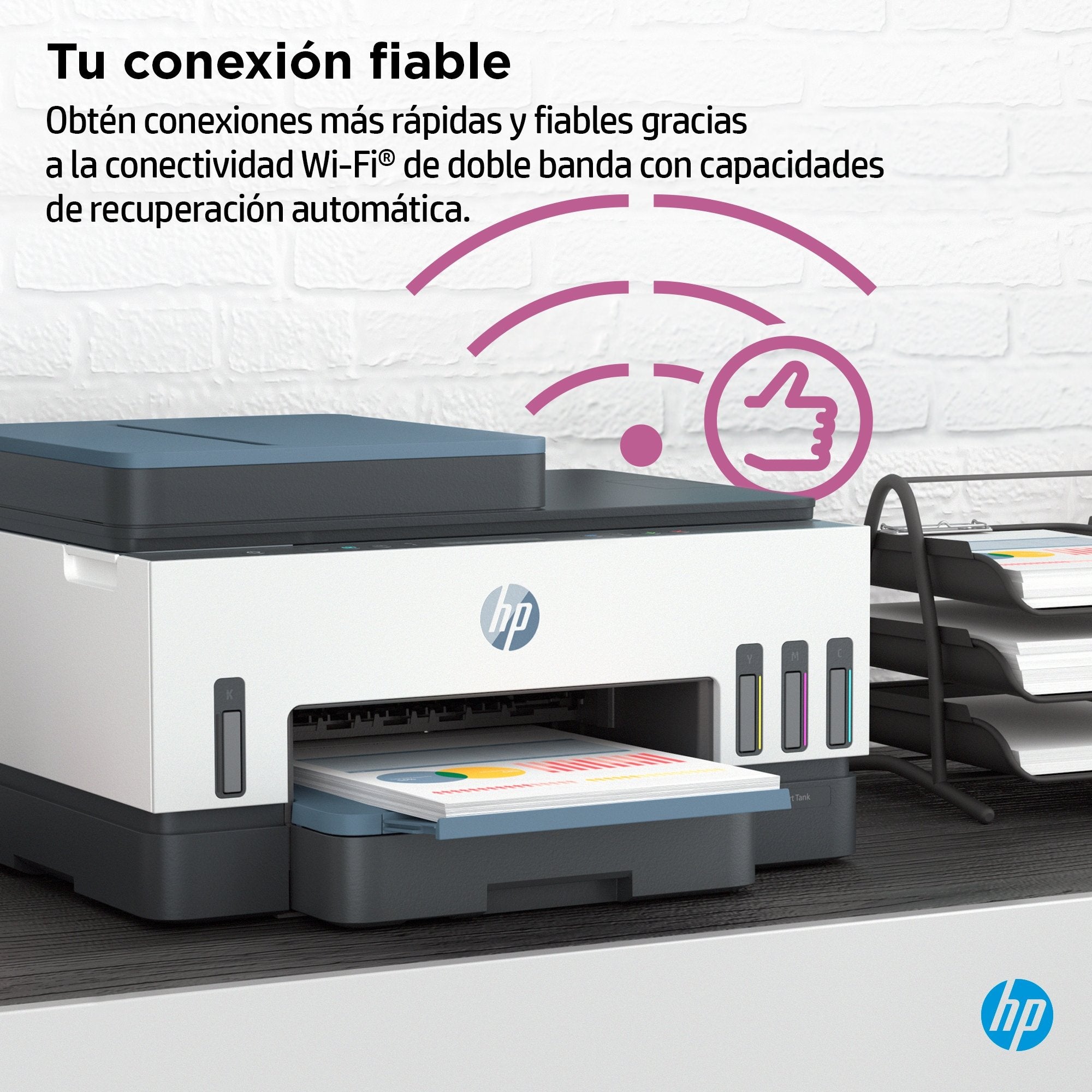 Multifunción Recargable Hp Smart Tank 7306 Wifi Dúplex Blanca