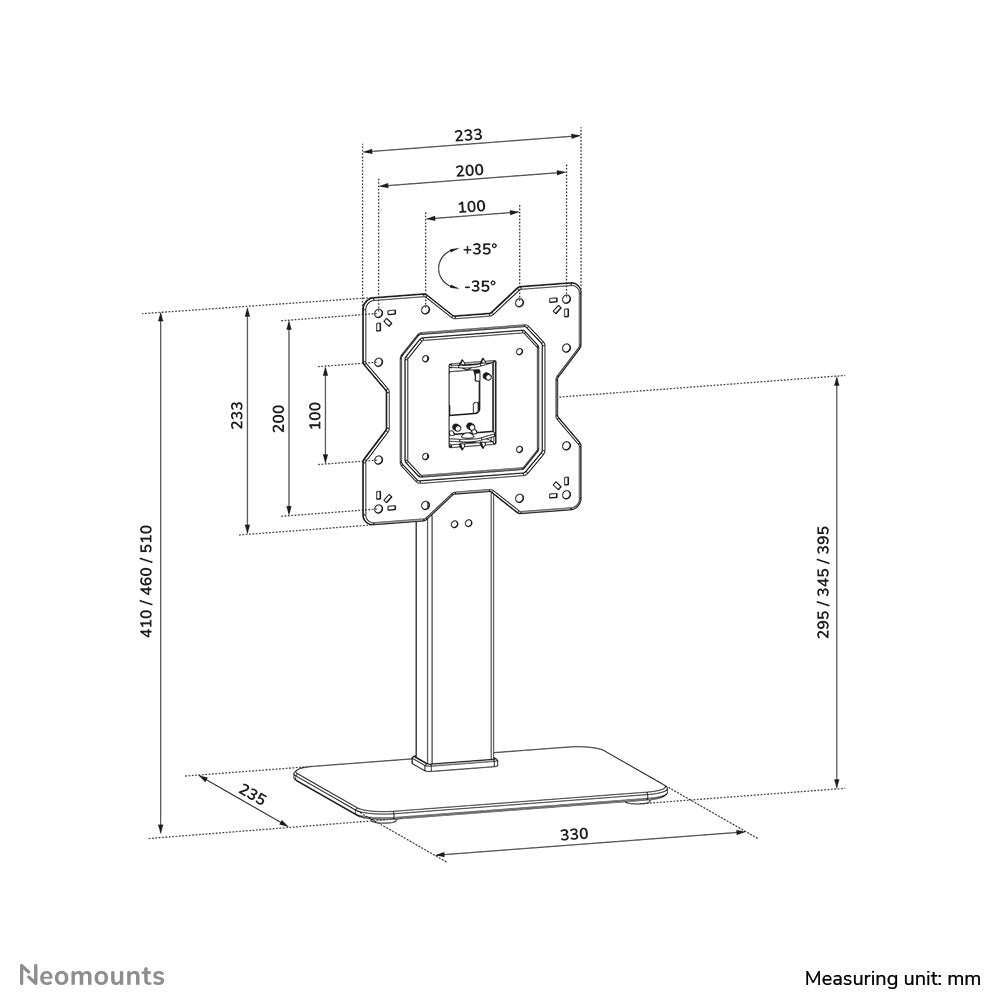 EAN 8717371444617 - Neomounts DS45-430BL12 soporte para TV 109,2 cm (43") Negro imagen 19