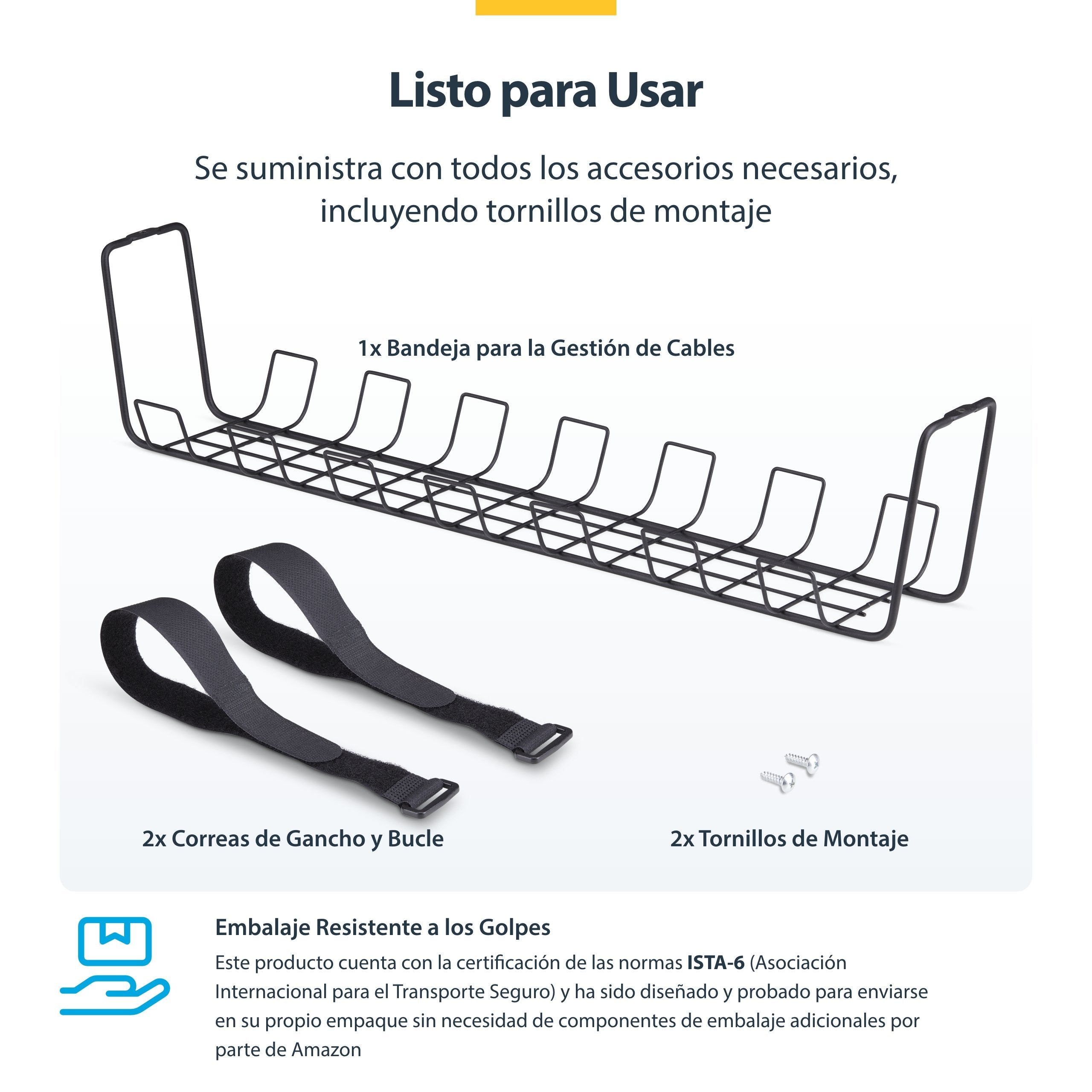 EAN 0065030905510 - StarTech.com S1MB-DESK-CABLE-TRAY organizador de cables Jaula para cables 1 pieza(s) imagen 8