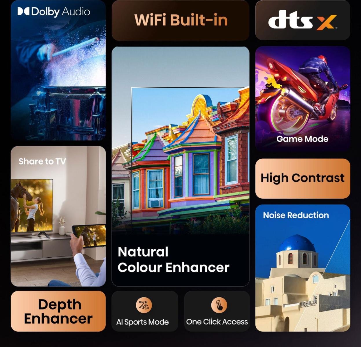 EAN 6942351417998 - Hisense 40E4QT 101,6 cm (40") Full HD Smart TV Wifi Negro imagen 4