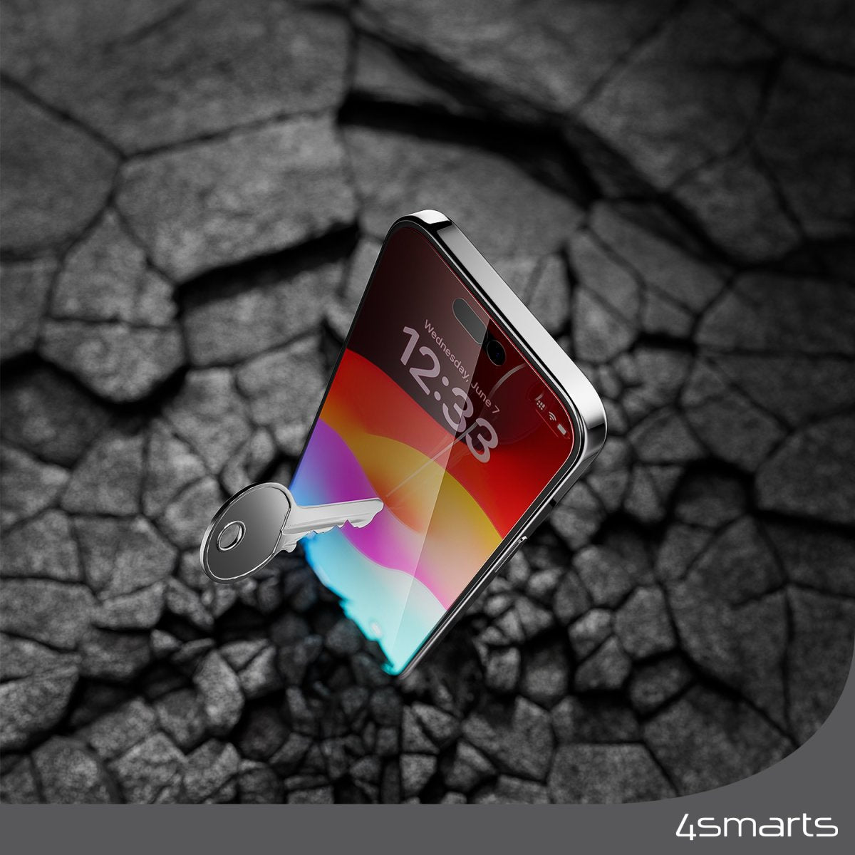 4smarts Second Glass Privacy Con Montagerahmen Para Apple Iphone 15 Plus