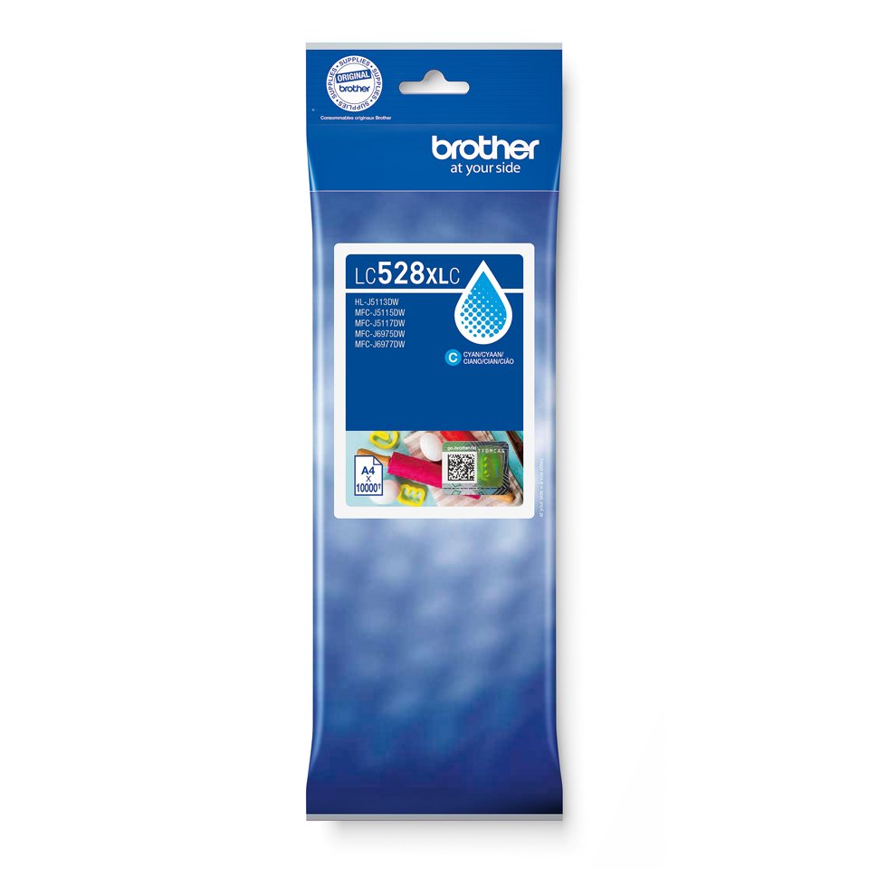 EAN 4977766843010 - Brother LC528XLC cartucho de tinta 1 pieza(s) Original Ultra High Yield Cian imagen 1