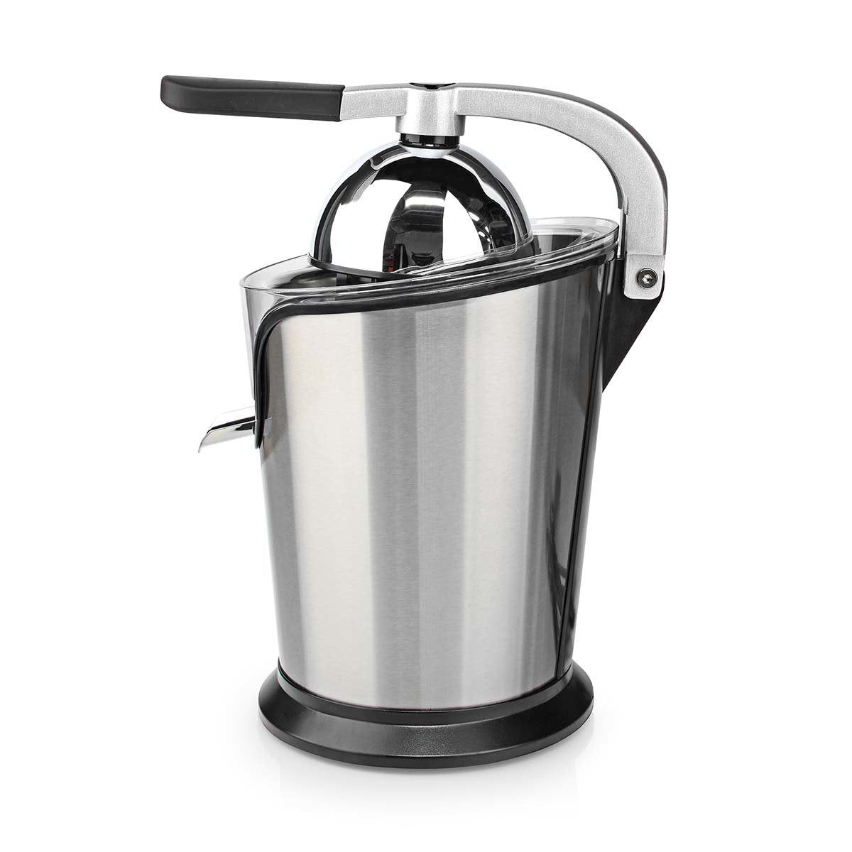 EAN 5412810408900 - Nedis KAJC200SR exprimidor Exprimidor eléctrico con brazo 100 W Aluminio, Negro imagen 3