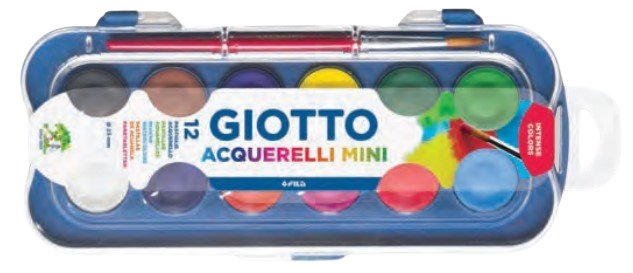 EAN 8000825019524 - Giotto F352300 pintura para manualidades Pintura de acuarela 12 pieza(s) imagen 1