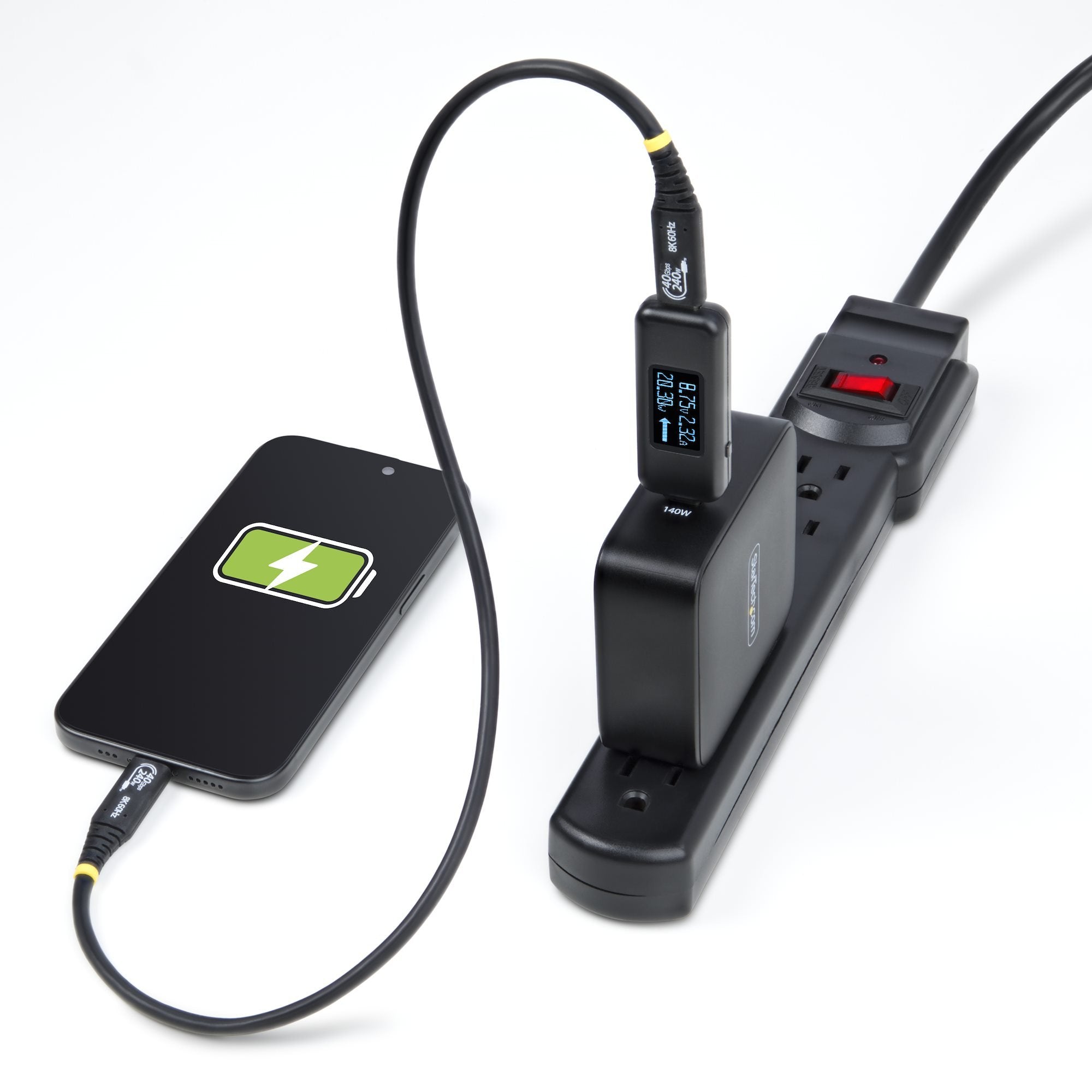 Usb-C Power Tester Digital 240w Bi-Directional Voltage/Current