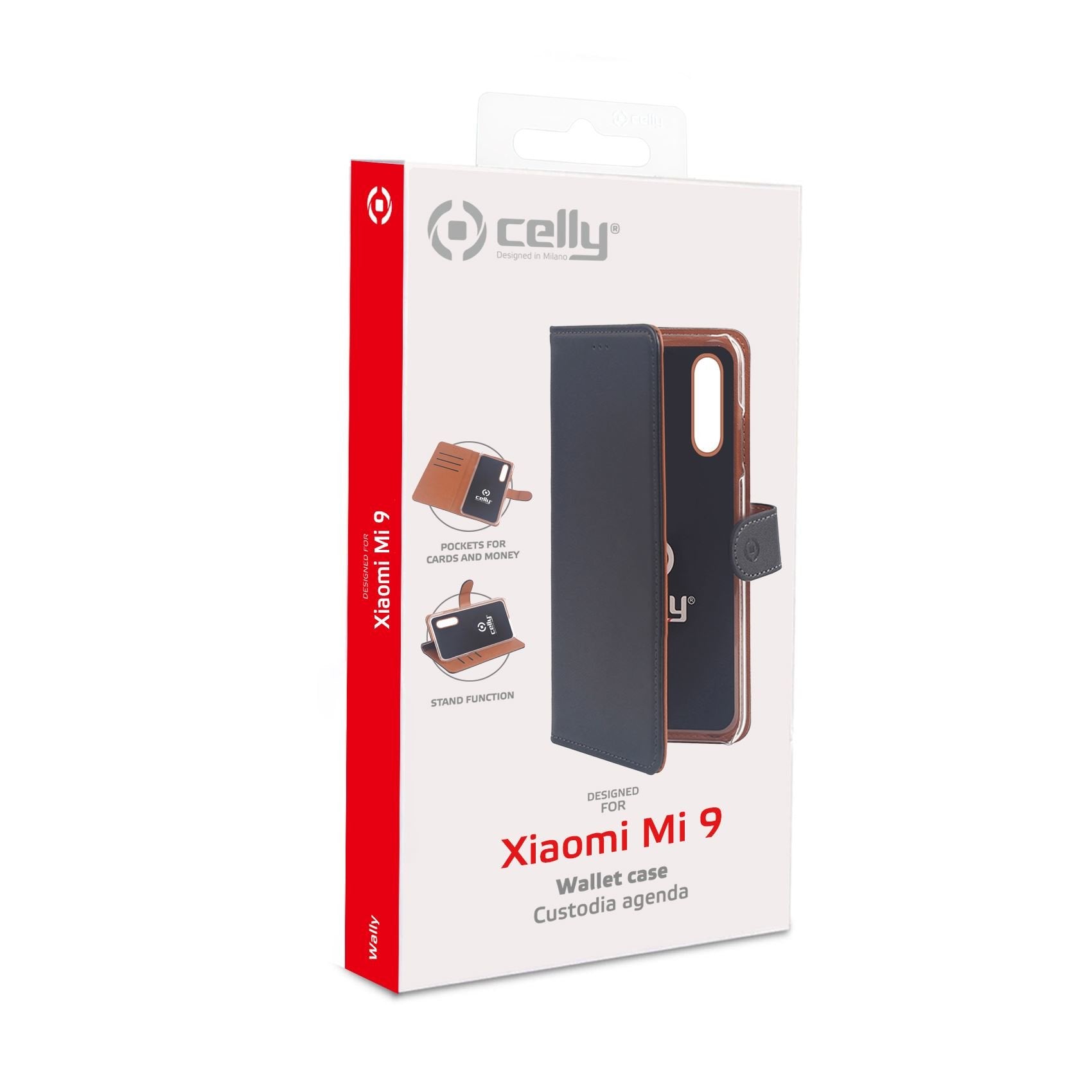 EAN 8021735752486 - Celly Wally funda para teléfono móvil 14,7 cm (5.8") Folio Negro, Marrón imagen 5