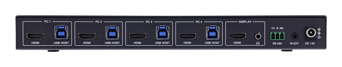 Inline Kvm Switch, 4x1 ,Hdmi 8k/60hz, Usb 3.2 Hub