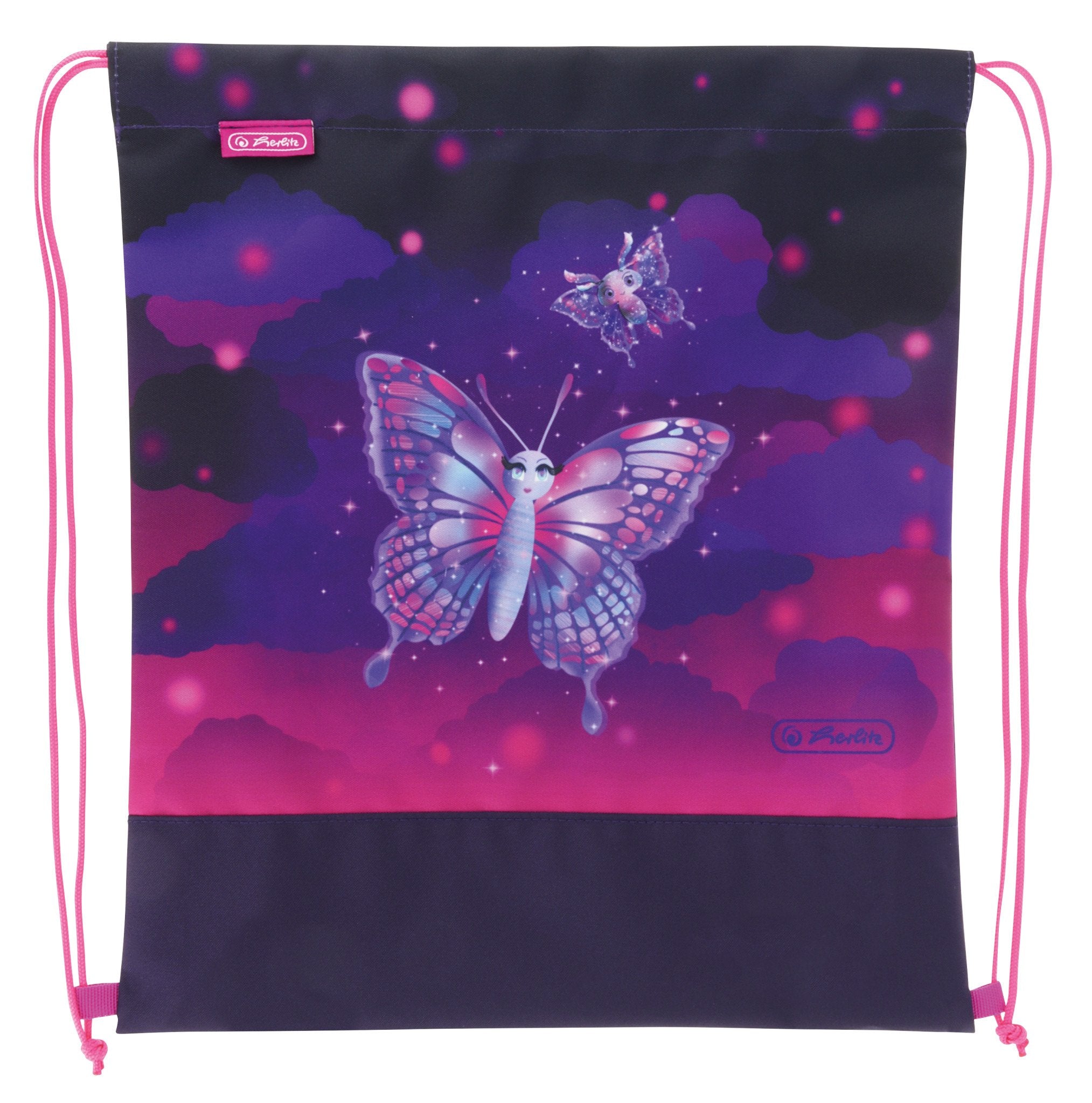 Herlitz Loop Plus Magic Unicorn Juego De Mochila Escolar Chica Poliéster Púrpura, Violeta