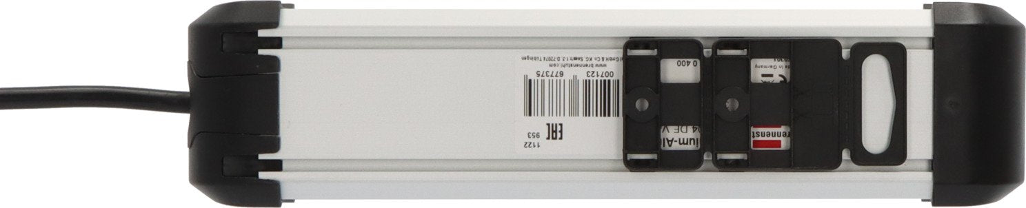 Brennenstuhl 1391030400 Base Múltiple 1,8 M 4 Salidas Ac Interior Negro, Plata