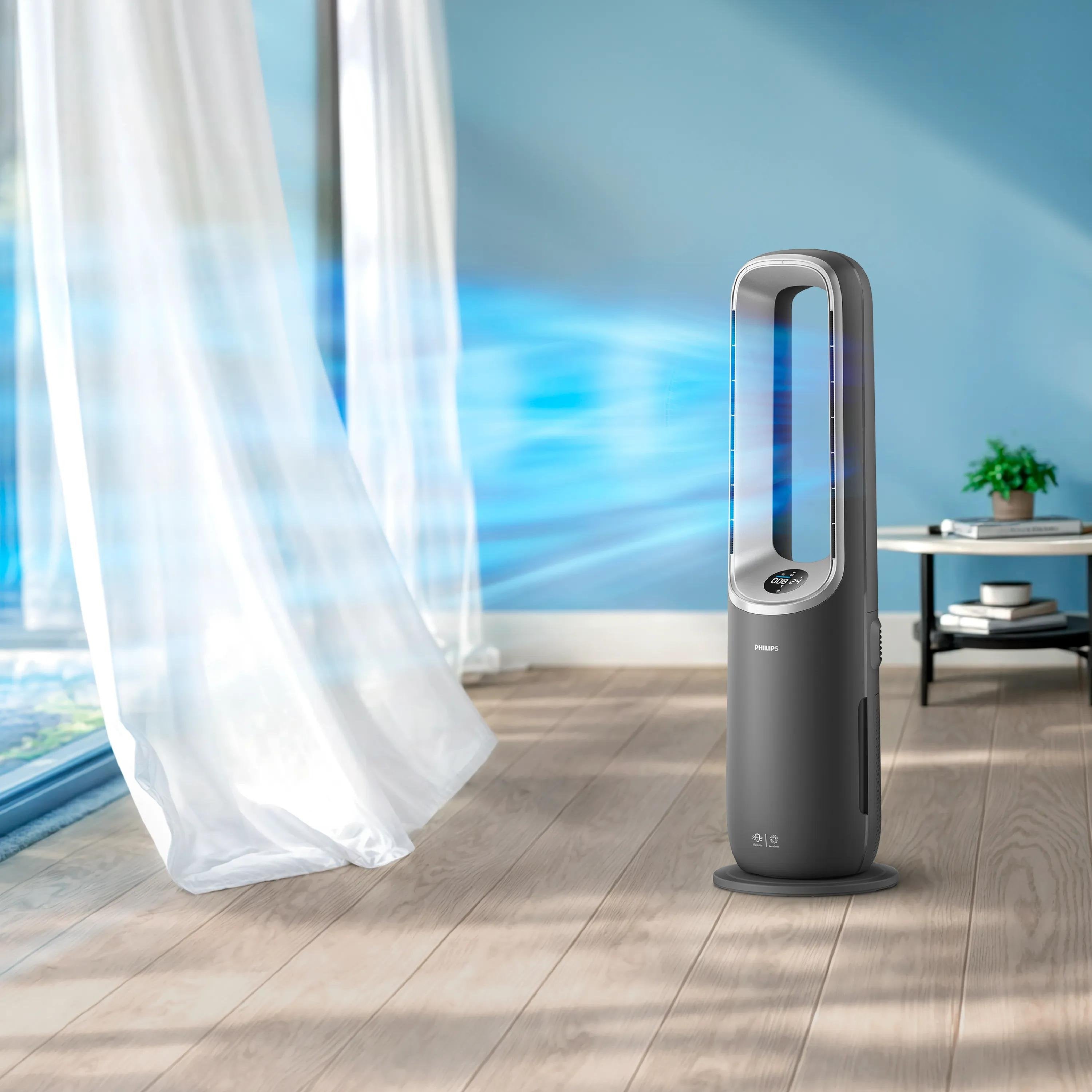 EAN 8720389019418 - Philips AMF870/15 purificador de aire 70 m² 46 dB 2200 W Plata, Gris imagen 4