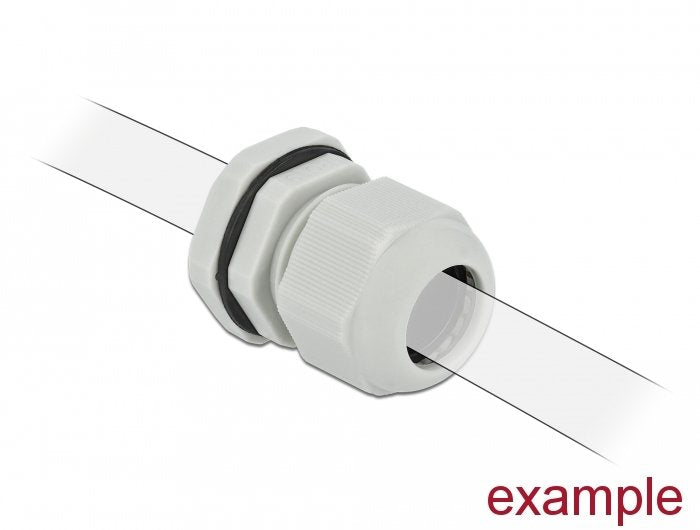 Delock Cableverschraubung Pg25 10 Stück Grau
