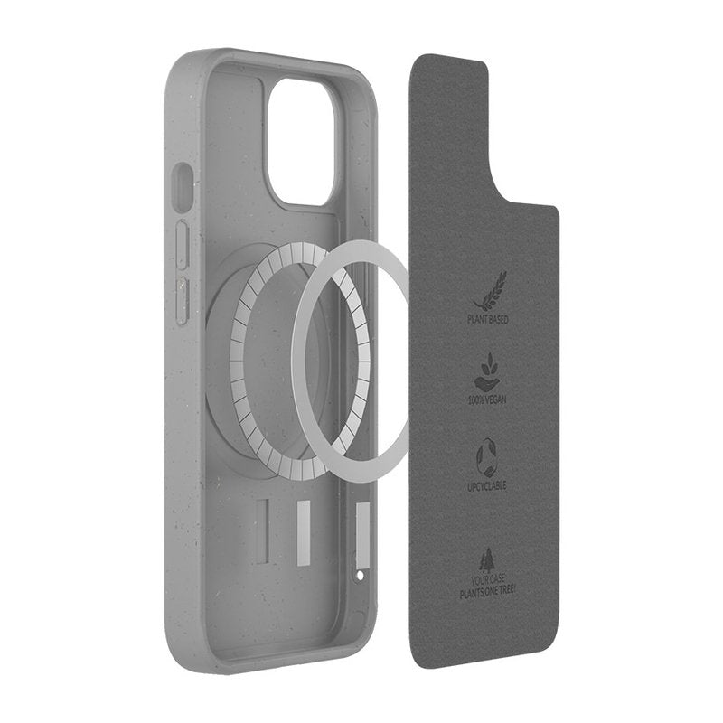 EAN 4260382640225 - Woodcessories Bio Case MagSafe funda para teléfono móvil 15,5 cm (6.1") Gris imagen 2
