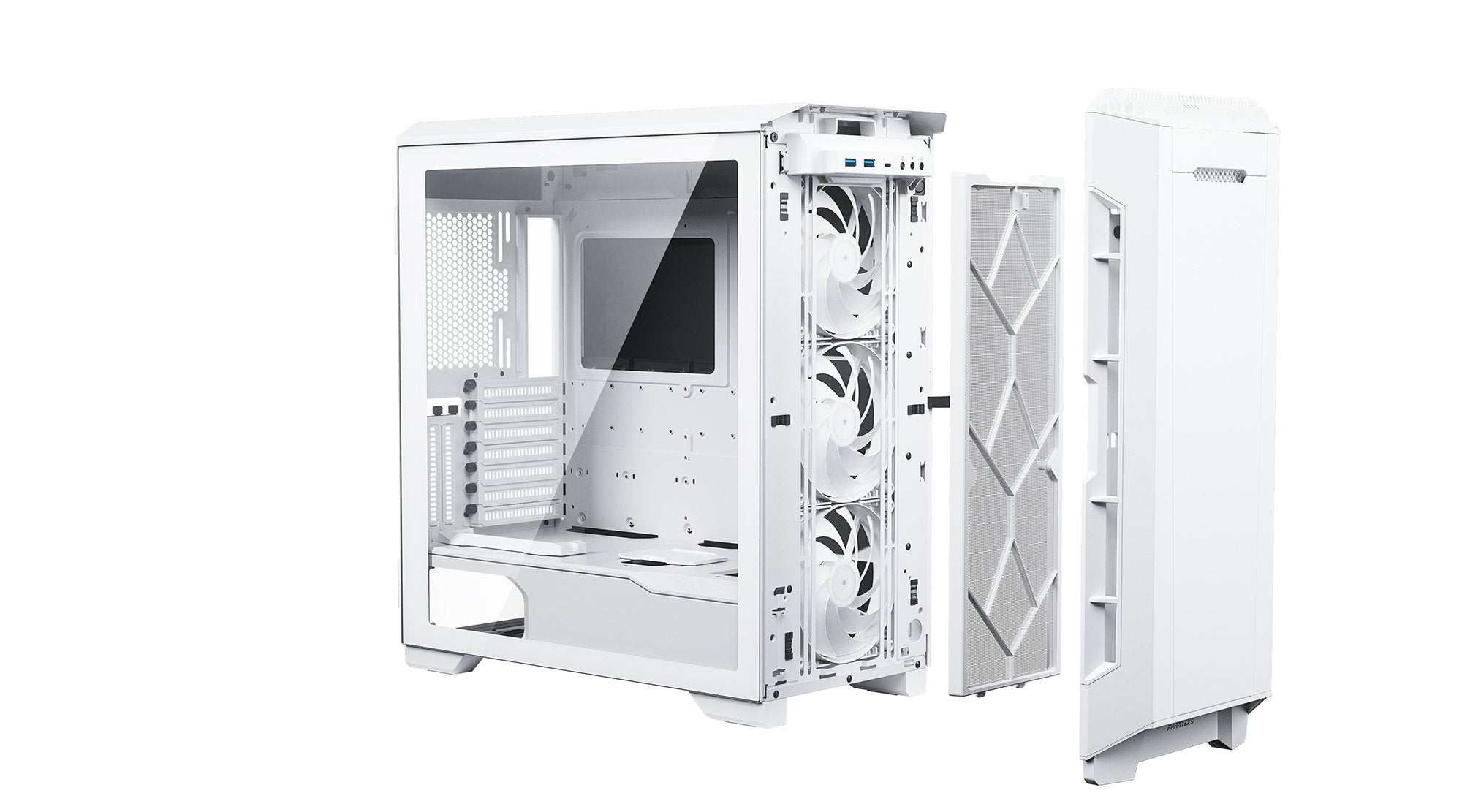 Phanteks Eclipse P600s Silent Midi-Tower, Temperojo Glass - Matt Blanco
