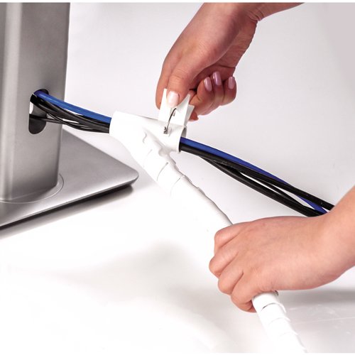 Fellowes Organizador Cables Zip 2m Blanco 9929901