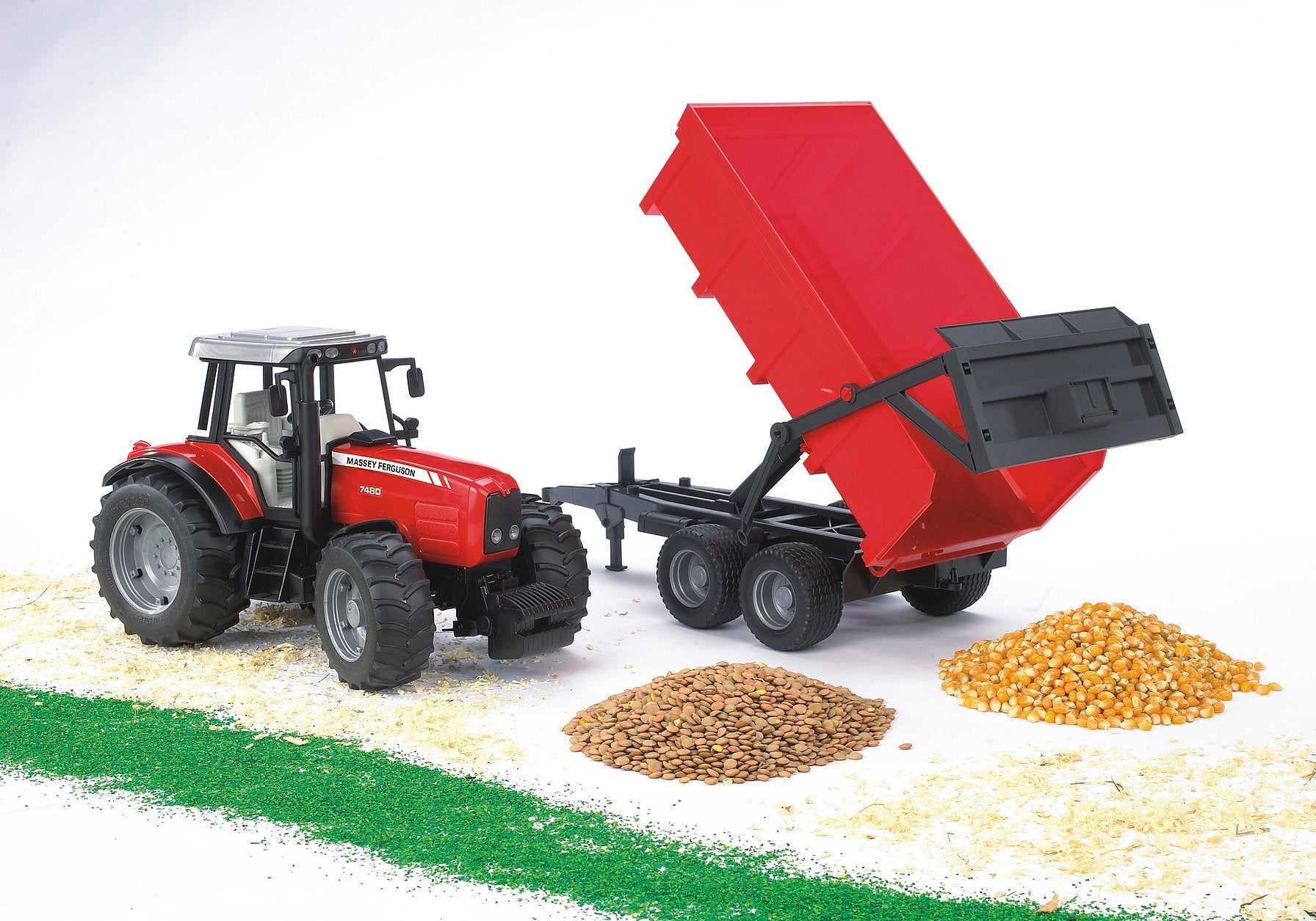 EAN 4001702020453 - BRUDER Massey Ferguson 7480 imagen 2