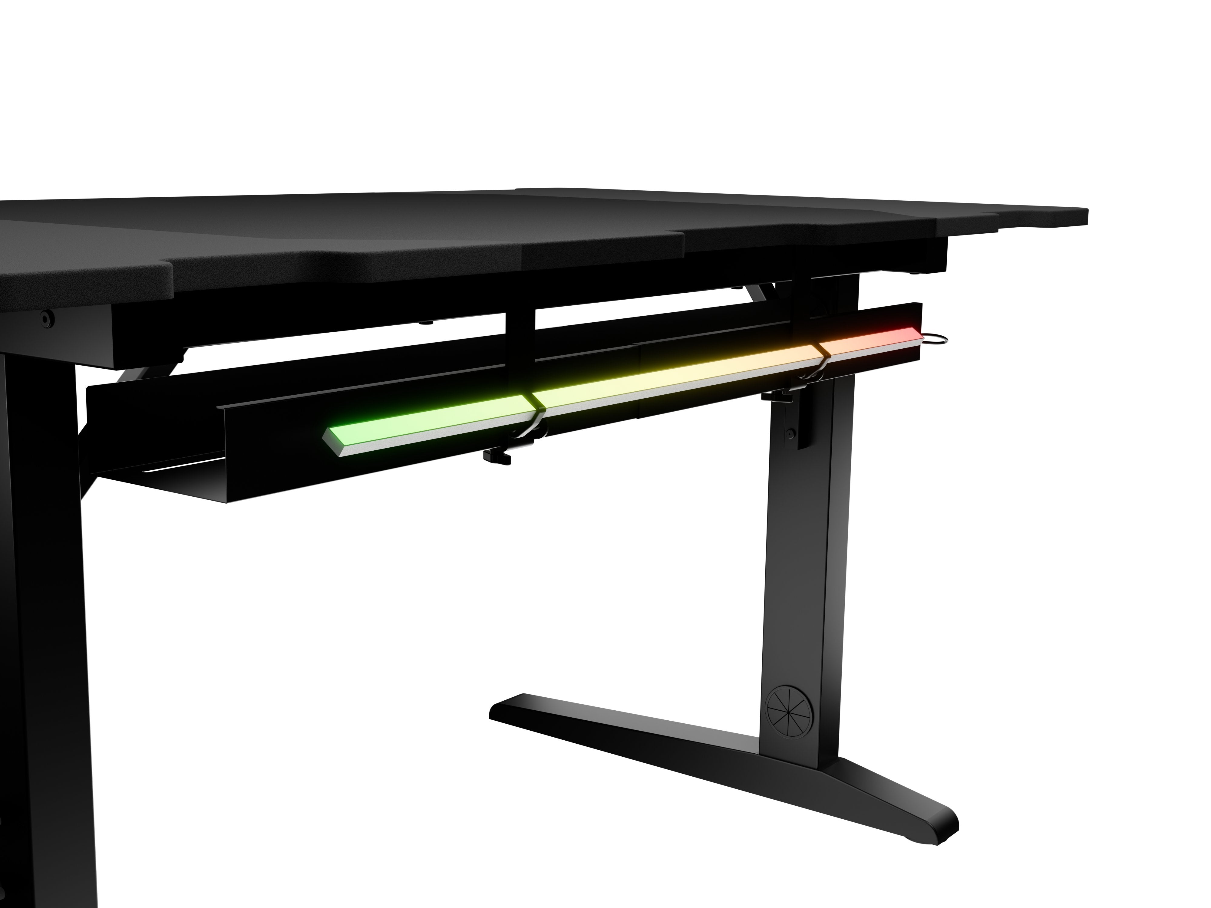 Mesa Gaming Genesis Holm Modular 140 Rgb Negro 140x75 Cm