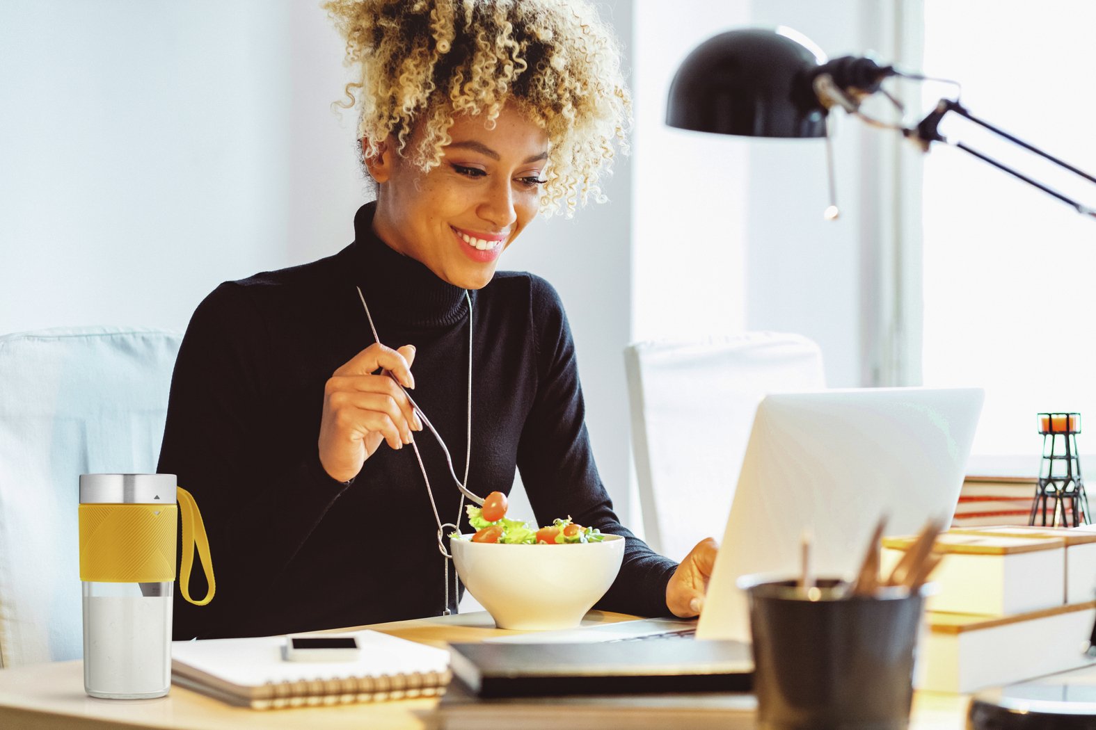 Tefal Lightmix Bl1c0230 Licuadora 0,3 L Acero Inoxidable, Transparente, Amarillo