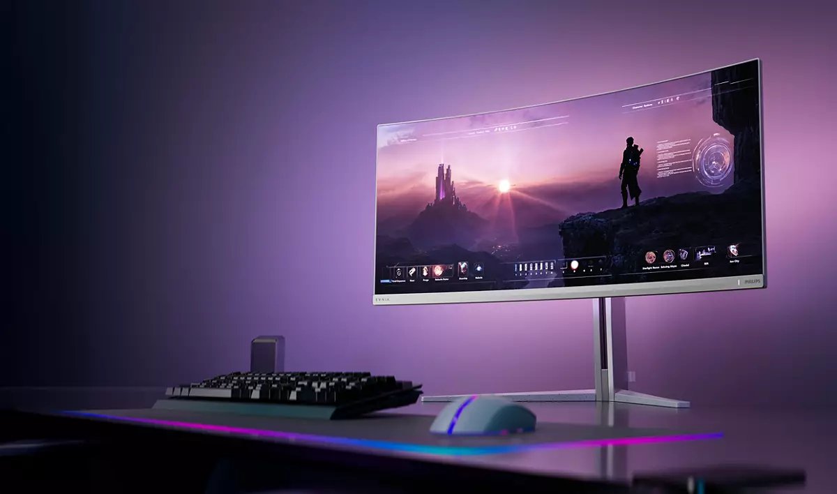 EAN 8712581798680 - Philips 34M2C8600/00 pantalla para PC 86,4 cm (34") 3440 x 1440 Pixeles Wide Quad HD OLED Blanco imagen 10