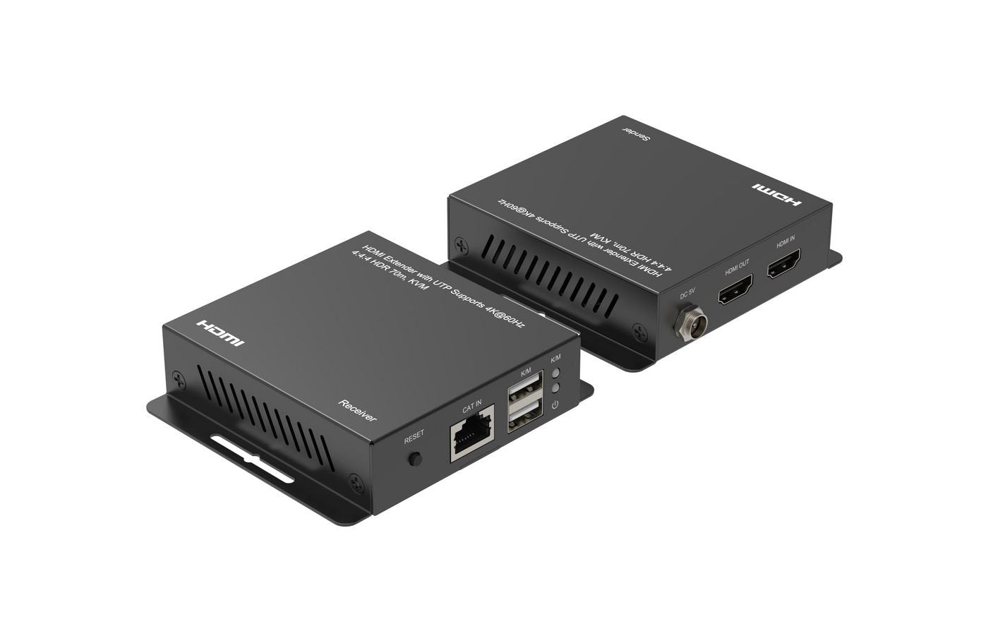 4k@60hz Hdmi Extender With Kvm Function Over Ethernet,