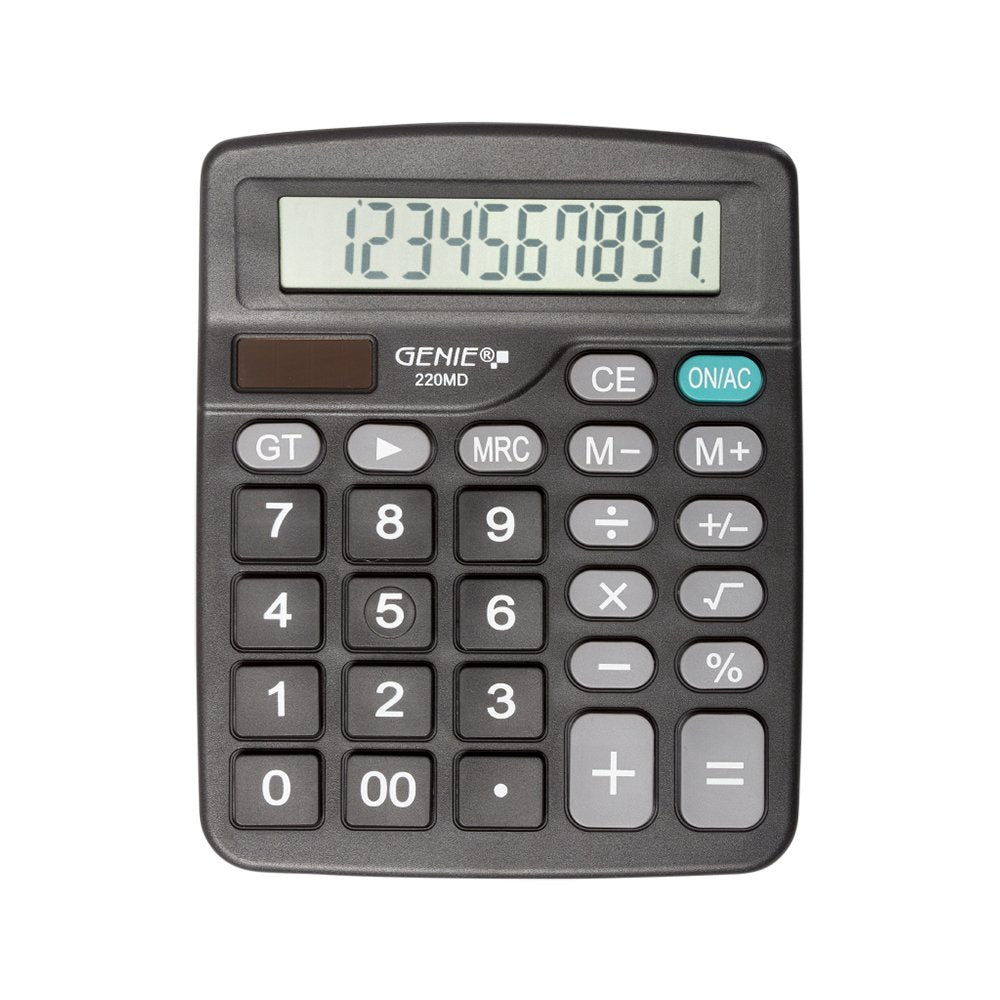 EAN 4015468126328 - Genie 220 MD calculadora Escritorio Calculadora básica Negro imagen 1