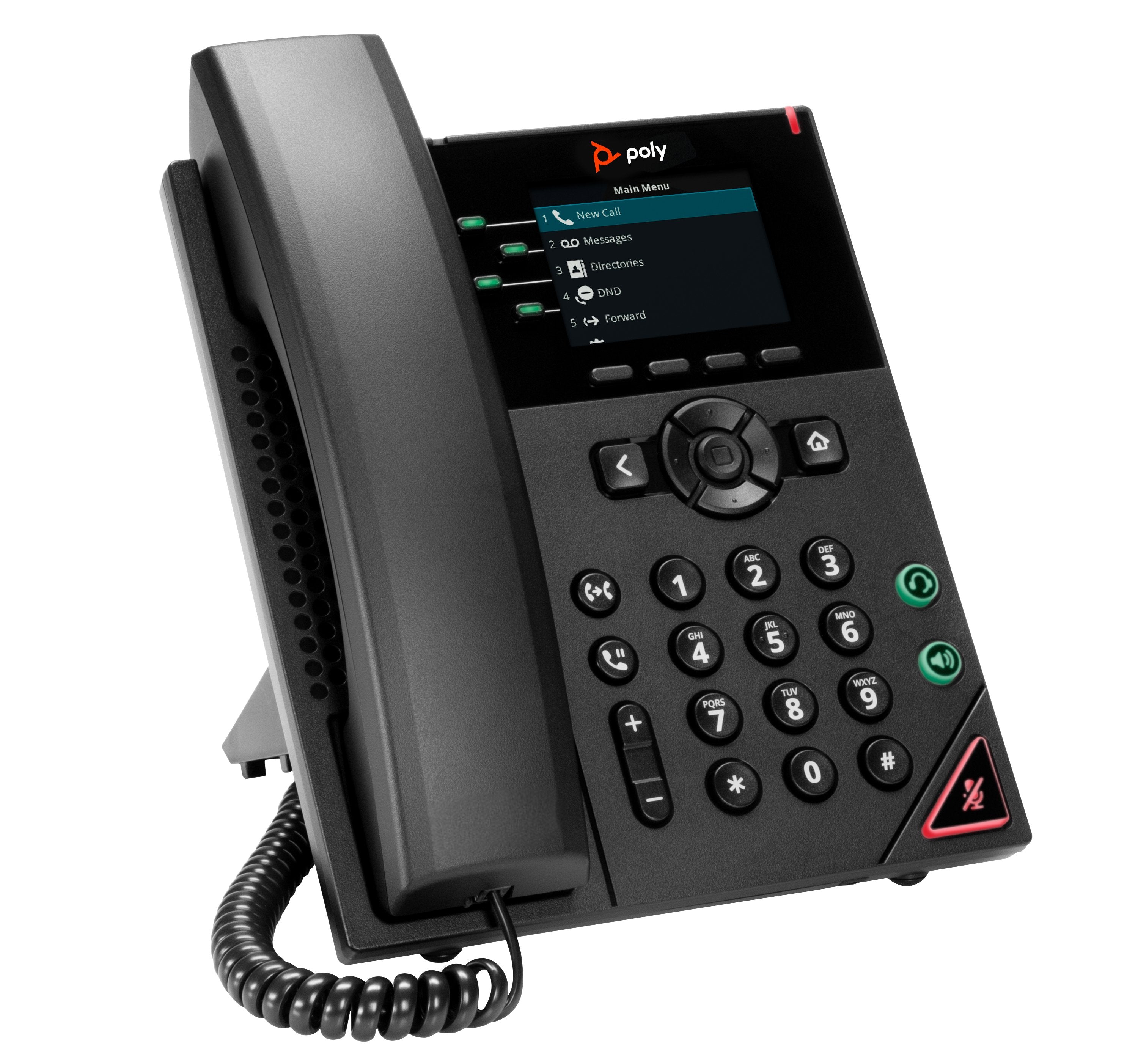 EAN 0196188445471 - HP Poly VVX 250 4-Line IP Phone and PoE-enabled teléfono IP Negro LCD imagen 2