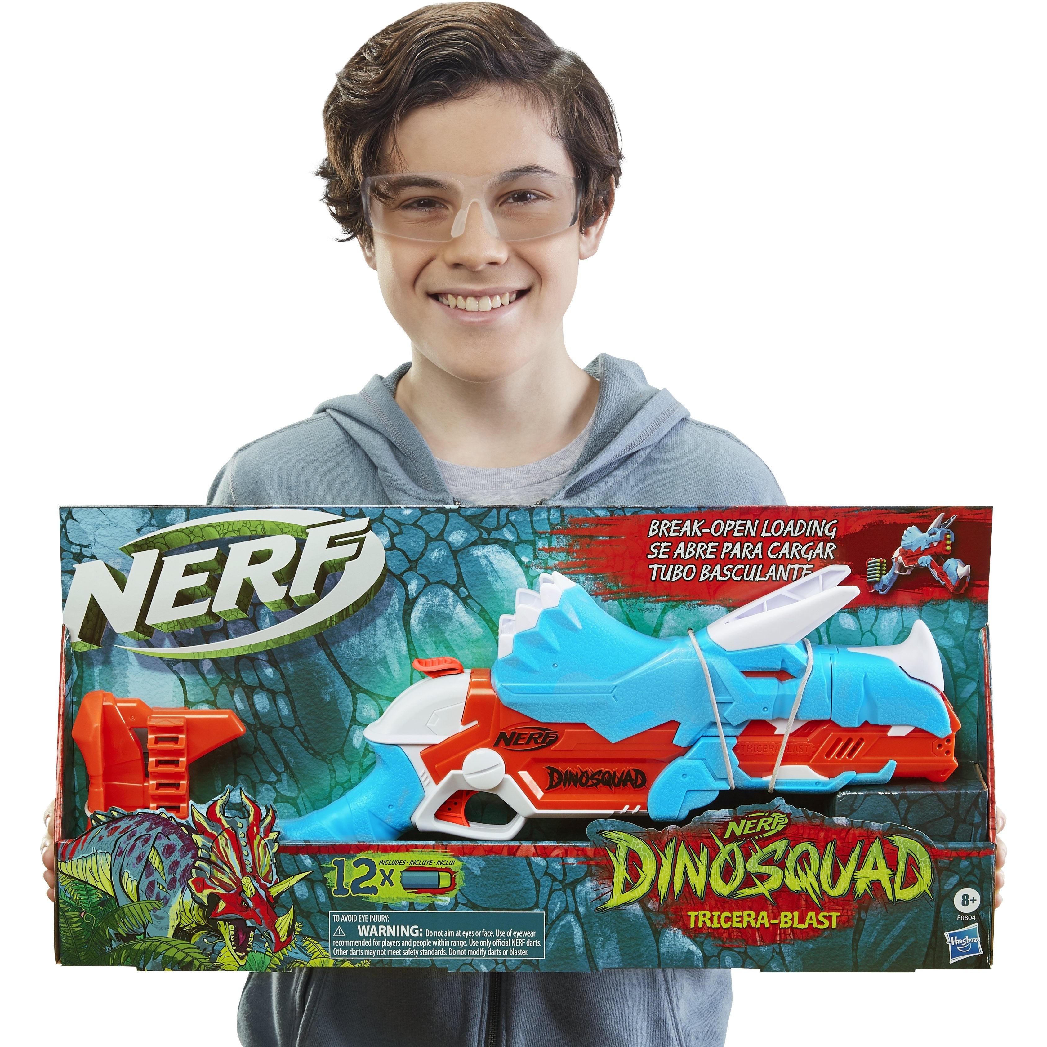 Pistola Nerf Hasbro Nerf Dinosquad Tricera Blast, F0803eu4